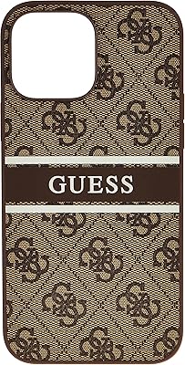 CG Mobile. Guess 4g Protective Coque in PU leather with printed strap compatible with iPhone 13 Pro Max (6.7 inches) Elegant leather shell, modern design, rear shell with shock and falls under official license (brown).. DIAYTAR NIGERIA: Your trusted marketplace that combines variety, affordability and reliable shipping.