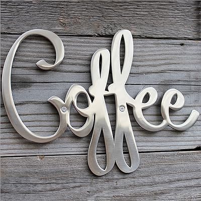 Way of Hearts in stainless steel, wall decoration in hand -handed metal, rustic kitchen coffee decoration, vintage coffee table decoration, silver, 9.44 x 6.9 inches.. Affordable convenience is here — shop DIAYTAR Nigeria today.