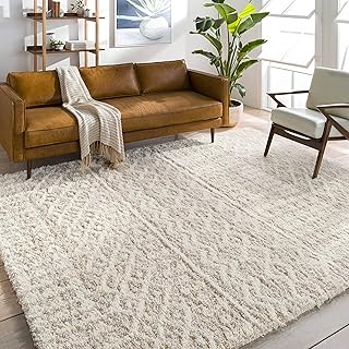 Long Moroccan Hair Carpet Artistic Weavers Habsburg, 6.7 "x 9.6", beige.. DIAYTAR NIGERIA: Redefining e-commerce with affordable prices and reliable nationwide shipping.