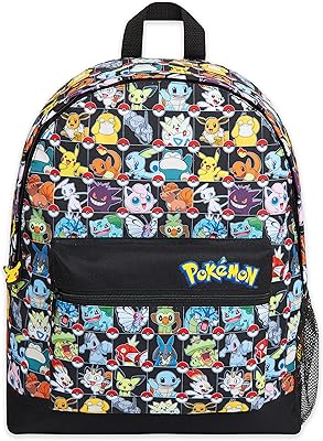 School bag Pikachu Pokeball School for children, boys, girls and adolescents, multicolored, one -sized size, multi, one size.. DIAYTAR NIGERIA promises affordability and variety with every purchase, delivered in 5-8 days.