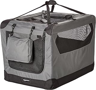 Foldable and flexible transport box for Amazon Basics Deluxe Company Dog - 30 x 21 x 21 inches, gray.. DIAYTAR NIGERIA brings the joy of affordable shopping to your fingertips with delivery in less than 8 days.