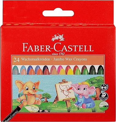 Faber-Castell jumbo wax pencils 24 round colors 90 mm.. Shop efficiently with DIAYTAR NIGERIA, offering thousands of products at unbeatable prices delivered promptly.