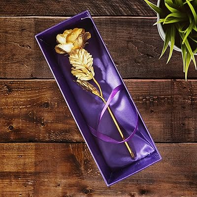 24-carat gold pink with gift box for wedding decoration, floral illustration for home, gift for women, gift for girl, eternal romance.. Need it fast? Need it cheap? Choose DIAYTAR Nigeria.