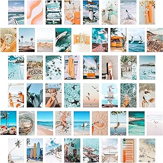 CY2SIDE 50 pieces of Blue Aesthetic Wall Images, 50 4x6 inch sets, Collage printing set of summer beach photos, Fashion room decoration for girls, Bedroom Wall Printing, Dormitory Photo Display, VSCO posters for bedroom.. DIAYTAR NIGERIA brings the market to your fingertips with affordable prices and swift delivery services.