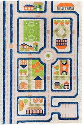 3D game carpet EVIER TRAFFIC DESIGN - Size M | Children's game mats | Indoor carpets for bedroom, living room and children's bedroom | Sweet carpet | Resistant to spots | Hypoallergenic | Non toxic | Blue |.. From fashion to electronics, DIAYTAR Nigeria brings it all to your doorstep — fast, easy, and affordable.