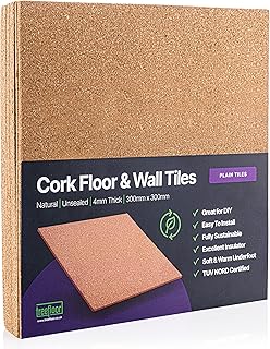 Uni Trifloor natural cork tiles - 300 mm x 300 mm x 4 mm (9).. DIAYTAR NIGERIA delivers on every promise with our affordable prices and nationwide delivery service.