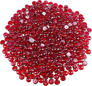 Galashield red flat glass marble for vases, precious glass stones, vase filling pebbles (2.27 kg, approximately 450 pieces)... Shop smarter with DIAYTAR NIGERIA's comprehensive catalog and budget-friendly 5-8 day delivery.