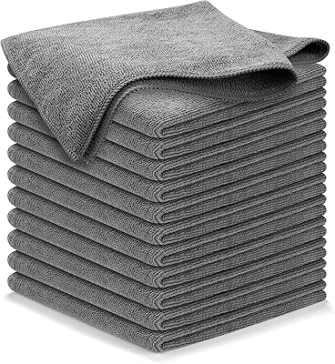 Osanox gray microfiber cleaning rags 12 pieces (16 ".. Shop efficiently with DIAYTAR NIGERIA, offering thousands of products at unbeatable prices delivered promptly.