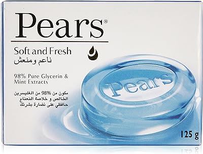 Soft and fresh soap with pears with 125 gram mint extract.. Shop without limits at DIAYTAR NIGERIA and receive your purchases at budget prices within the week.
