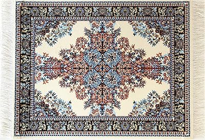 Insot computer mouse mat with carpet pattern - mouse mat - square - excellent gift (beige).. A world of products at your fingertips — thanks to DIAYTAR Nigeria.