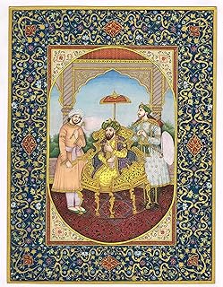 Miniature Indian Moghole Painting of the Human Mughal Emperor Best Golden Work.. Your everyday shopping solution, DIAYTAR NIGERIA offers variety and value delivered within 8 days.