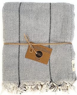 Original pickle beach cover with fringes │100 % cotton │200 x 230 cm │ Hand weaving │matéiau respectful of the environment (gray).. DIAYTAR NIGERIA brings the joy of affordable shopping to your fingertips with delivery in less than 8 days.