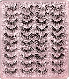 20 pairs of false 3D eyelashes in false mink, natural appearance, vaporous, 16 to 20 mm, soft volume, long and thick (pink).. DIAYTAR NIGERIA delivers more than products - we deliver affordable solutions within the week.