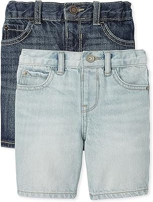 Damped jeans in the children's place for babies and boys' toddlers (pack of 2).. DIAYTAR NIGERIA: Bridging the gap between consumers and quality products with affordable nationwide shipping.