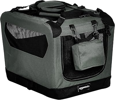 Amazon Basics Foldable and flexible Transport Bag of high quality for dogs and pets - 21 x 15 x 15 inches, gray.. Experience the ease of modern shopping with DIAYTAR NIGERIA's vast selection and quick delivery service.
