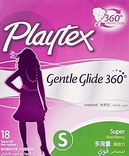 Playtex Gentleglide 360 ​​degree pads with regular applicator - Super absorbents - Not fragrant - Ergonomic shape - prevents liquid leaks - 360 degree protection - 18 parts.. DIAYTAR NIGERIA: Transforming online retail with affordable prices and consistent 5-8 day nationwide delivery.