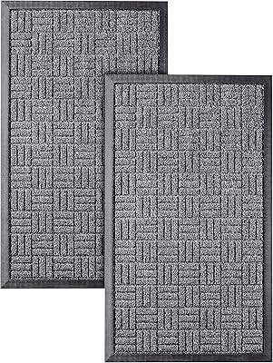 Homwe entrance door bench, set of 2 rooms, 29.5 x 17, entrance door and backyard carpets all seasons, safe for interior and exterior, non-slip, absorbent and waterproof rubber, anti-salety carpets for entrance.. Shop confidently with DIAYTAR NIGERIA, offering affordable prices and reliable delivery within a week.
